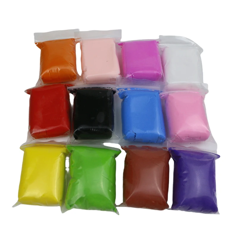 Wholesale 500/Bag High Quality Ultra Light Soft Clay Air-dry Clay Ultra Soft Clay Kids Toys DIY Handicraft Gifts