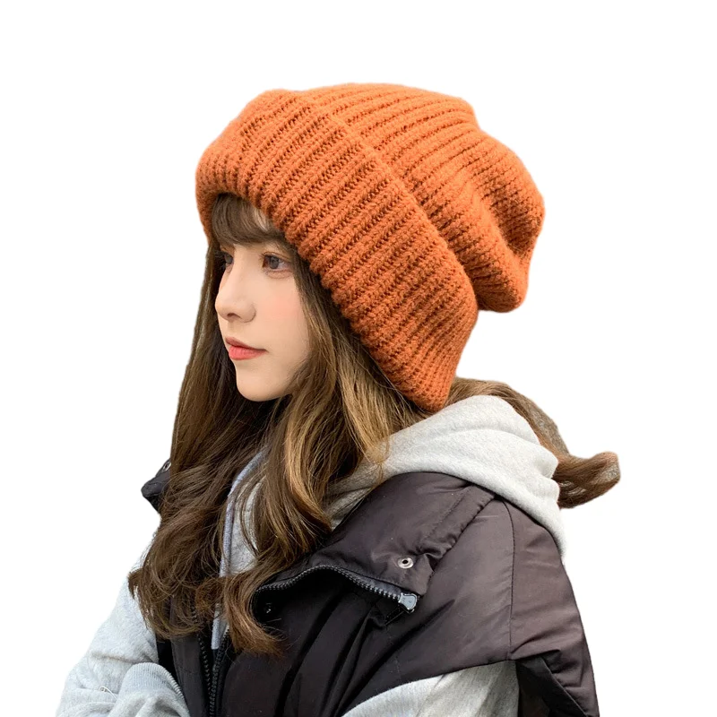 2023 Baggy Custom Logo Womens Knitted Winter Hats with Pom Pom Designer Slouchy Checker Custom Kint Beanie