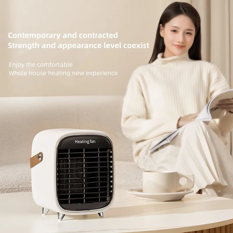new fashion Tip over protection Air Blower Quick smart mini Fast Heating portable electric desktop Winter fan heater with handle