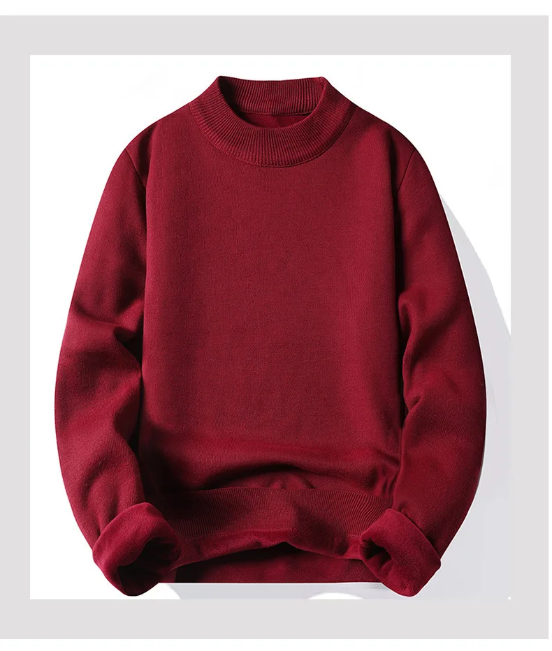 Liu Ming Good Quality 2024 New Fashion Autumn Winter Clothing Long Sleeve Knitted Fleece Thick Warm Sweater For Men