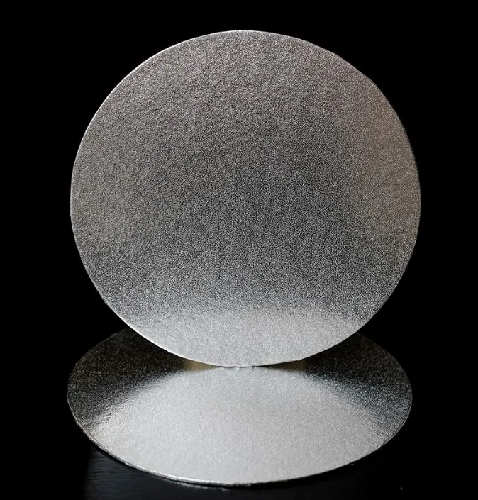 High quality 3 to 16 inch round strong cake card 2mm thick base silver paper cake board