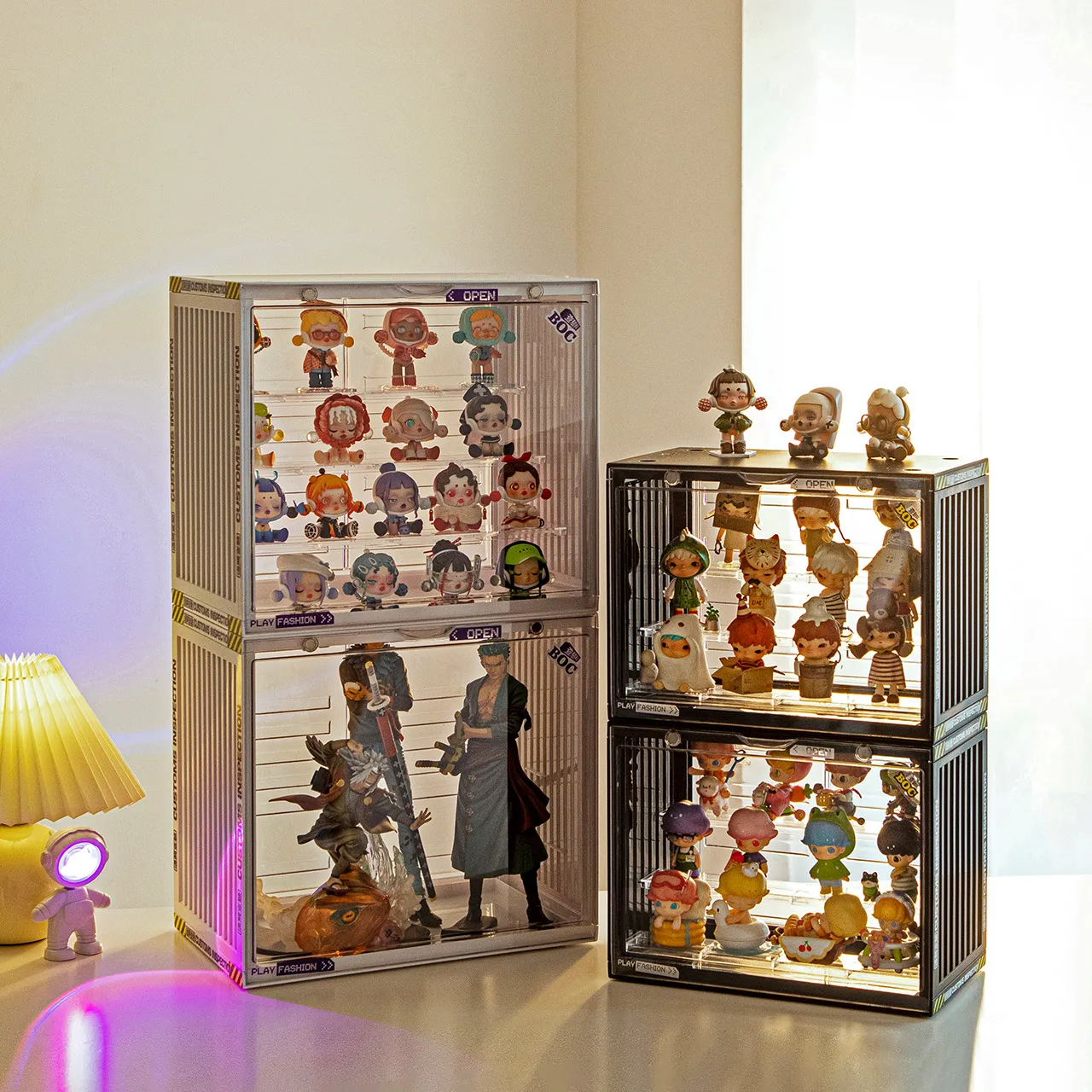 Прозрачный/белый пылезащитный стенд SHIMOYAMA органайзер для игрушек глухая коробка сборка кукол сувениры статуэтки коллекционные витрины