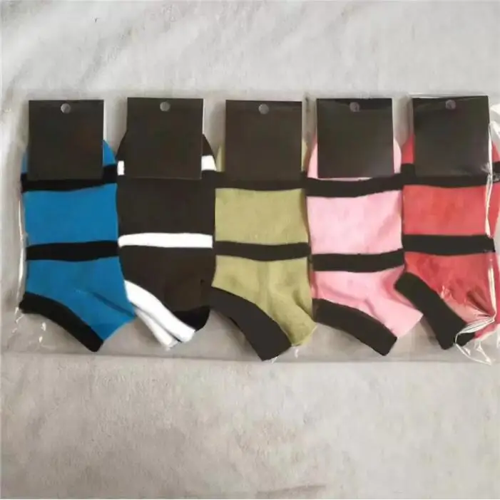 Women Sock with Tags Sports Basketball Soccer Teenagers Cheerleader Adult Cotton Short Ankle Socks Black Designer Pink Socks