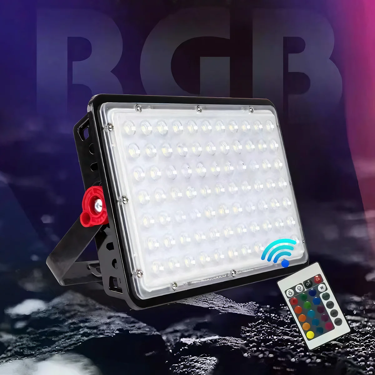 Супер яркий настенный напольный RGB Светодиодный прожектор 50 Вт 100 200 водонепроницаемый IP67 уличный