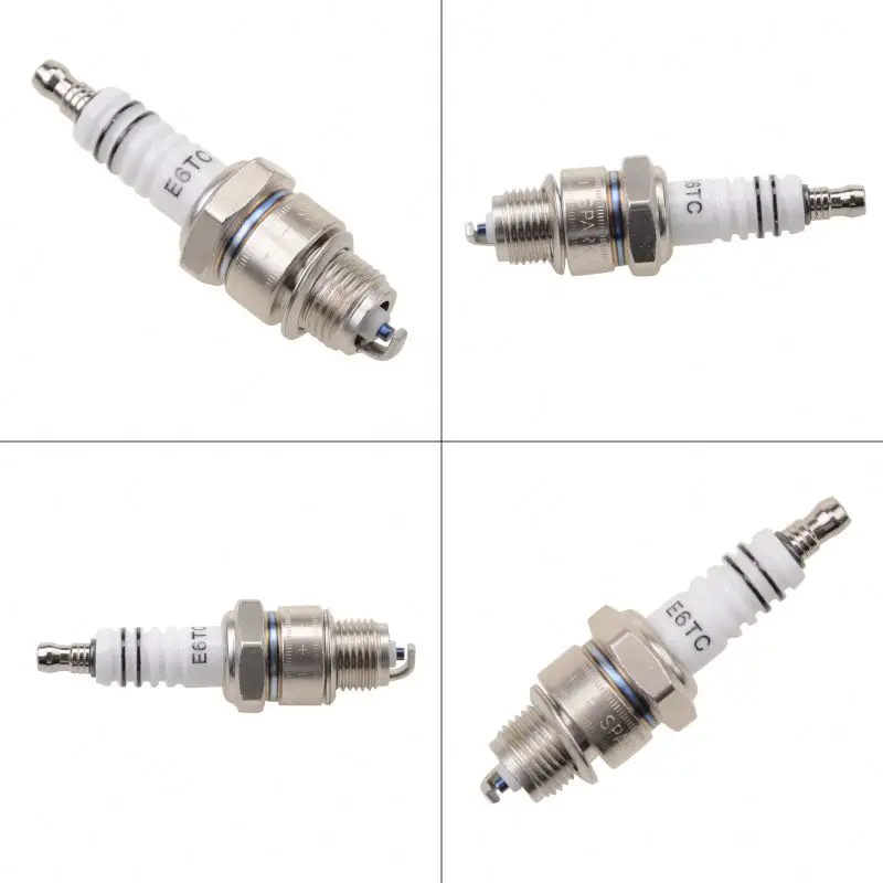 Hot Sale GOOFIT Spark Plug E6TC Replacement For 50-110cc ATV Ignition Plug Moped Scooter Go Kart Dirt Bike 4Pcs/Set