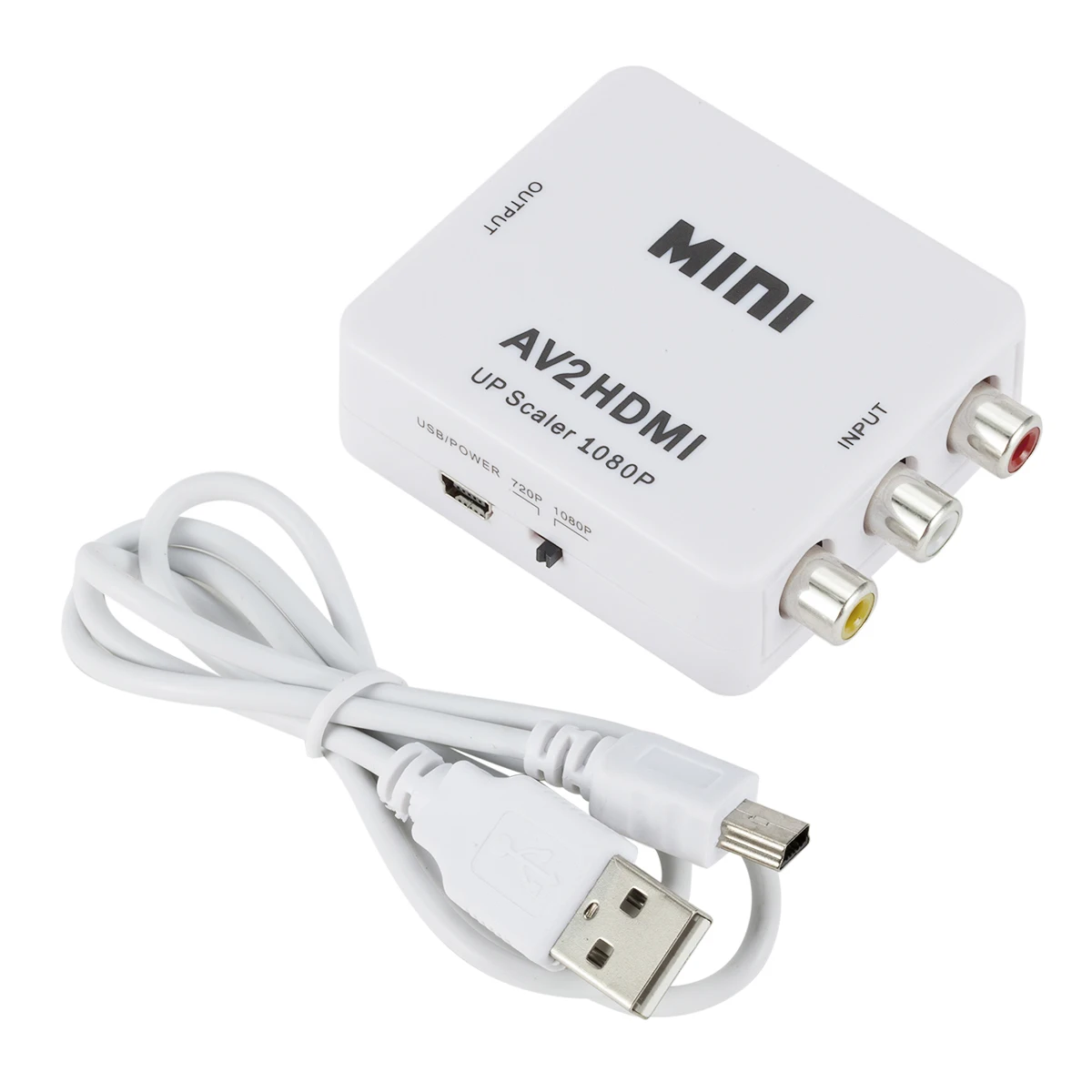 1080P 60Hz Mini Size AV2HDMI AV RCA to HDMI Full HD AV to HDMI Video Converter Adapter Other Home Audio