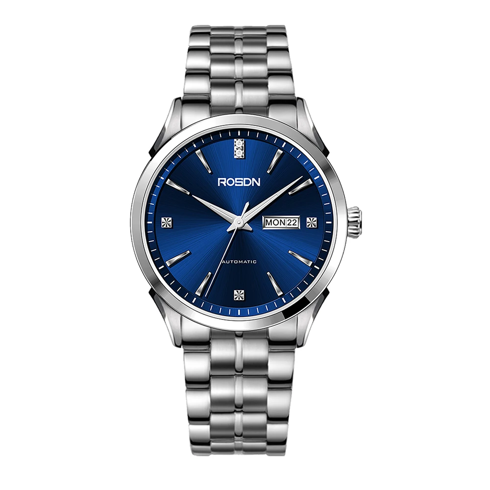 Custom LOGO Dial Strap Watches Men Wrist Luxury 8205 Movement Custom Watch 5 ATM Mechanical Mens Watch