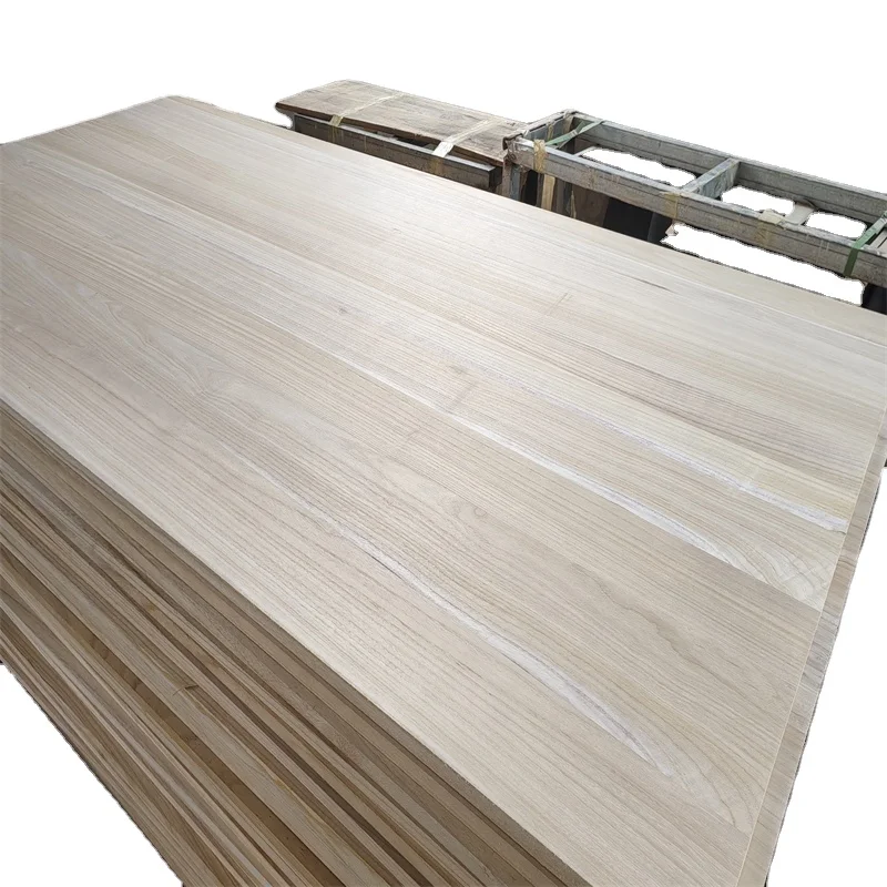 Factory direct sales low prices wooden funeral coffin solid wood boards  paulownia wood price paulownia edge glue board