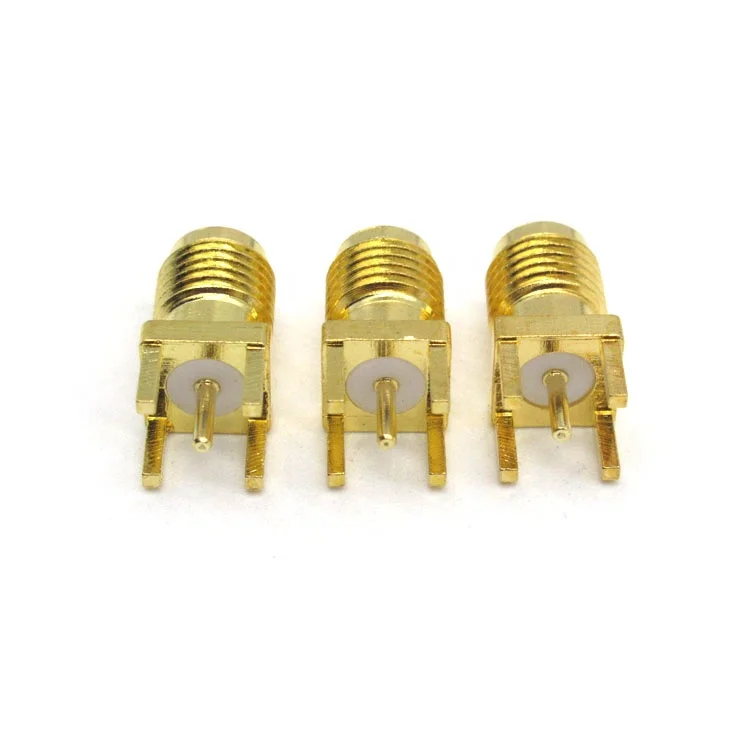 RP-SMA Female RF Connector With Microstrip For PCB Mount