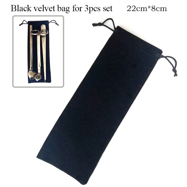 Reasonable Price Candle Accessories Set Black Packaging Box Or Cotton Drawstring Bag For Candle Care Kit Packaging