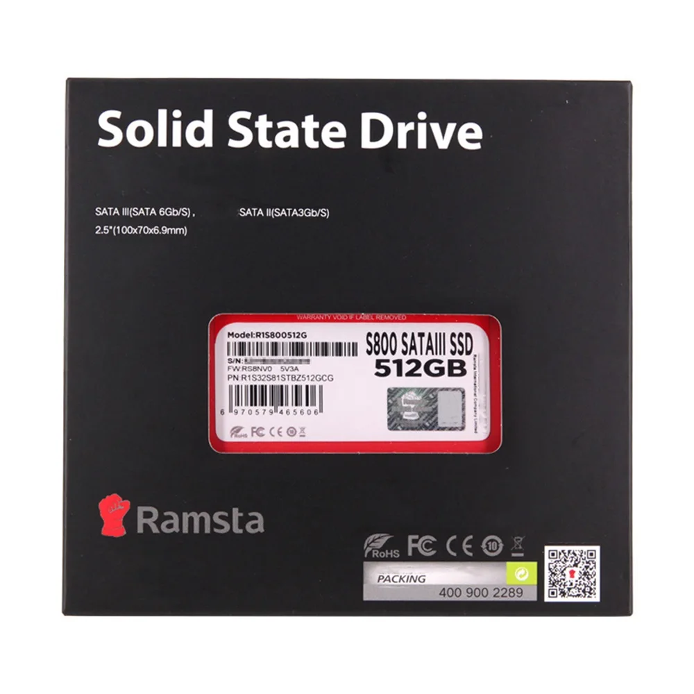 Ramsta огнеупорный корпус жесткого диска жесткий диск SSD 120 ГБ 128 240 256 480 512 1 ТБ 2