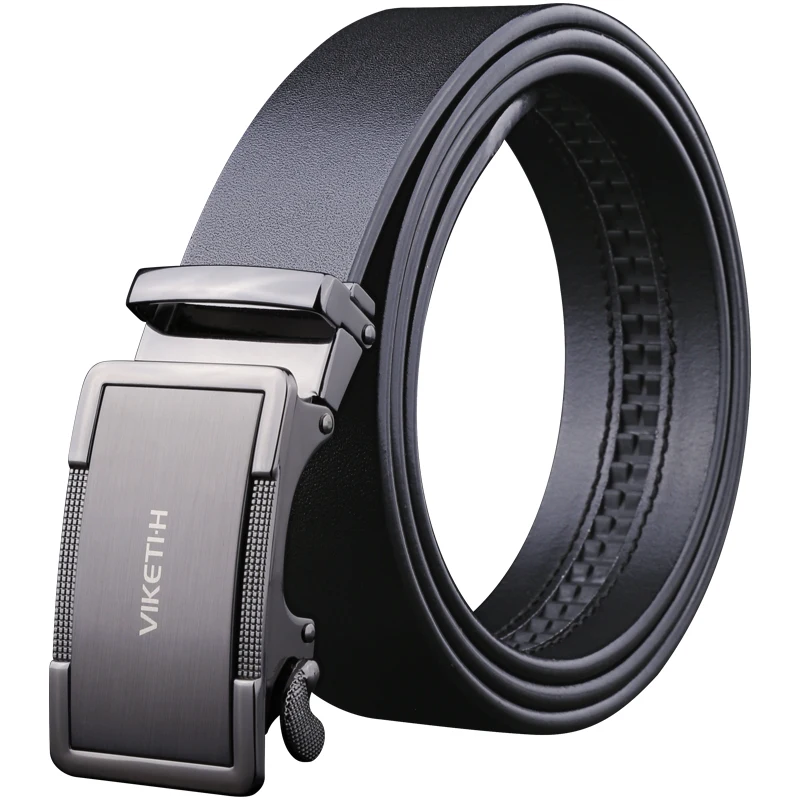 IGM men high quality metal automatic hasp Strap male Jeans cowboy men belt 100% genuine Leather belts
