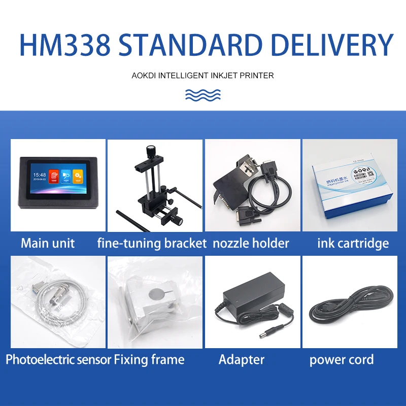 AOKDI china logo ink jet expiry date inkjet printer for plastic bag Multifunctional Qr Code Handheld Jet Printer Expiration Date