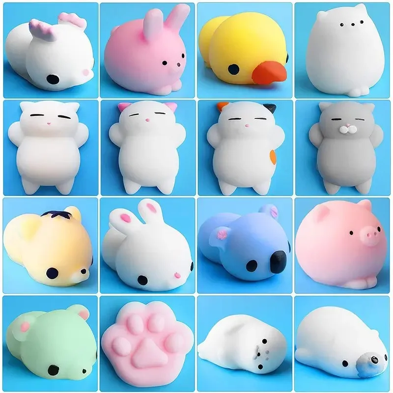 Mochi Squishy Toys Kids Squishy Stress Relief Toys Bulk Classroom Prizes Goodie Bag Stuff Treasure Toys Pinata Fillers