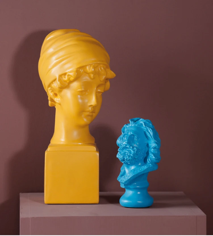 High-quality Classic Greek Michelangelo David Statue Epoxy Resin Craft Sculptures Art Modern Sculpture Custom Statue