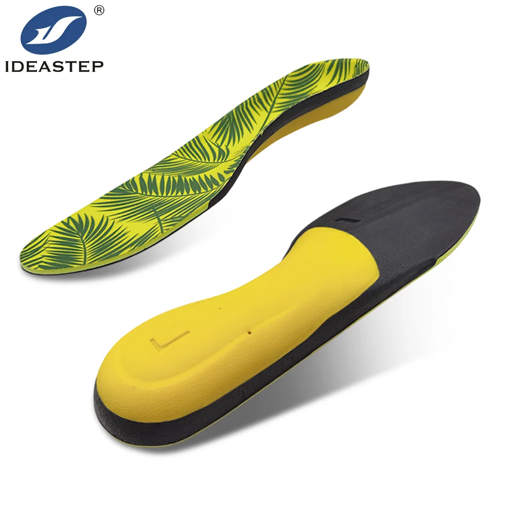 IDEASTEP Green Outer PP Shell Rigid Arch Shoe Sheet Inserts Normal Arch Support China Manufacturer Podiatry Shoe EVA Insoles