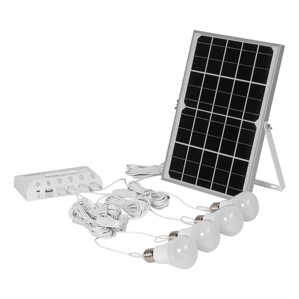 Wholesale solar panel energy outdoor camping bulb indoor home solar power system