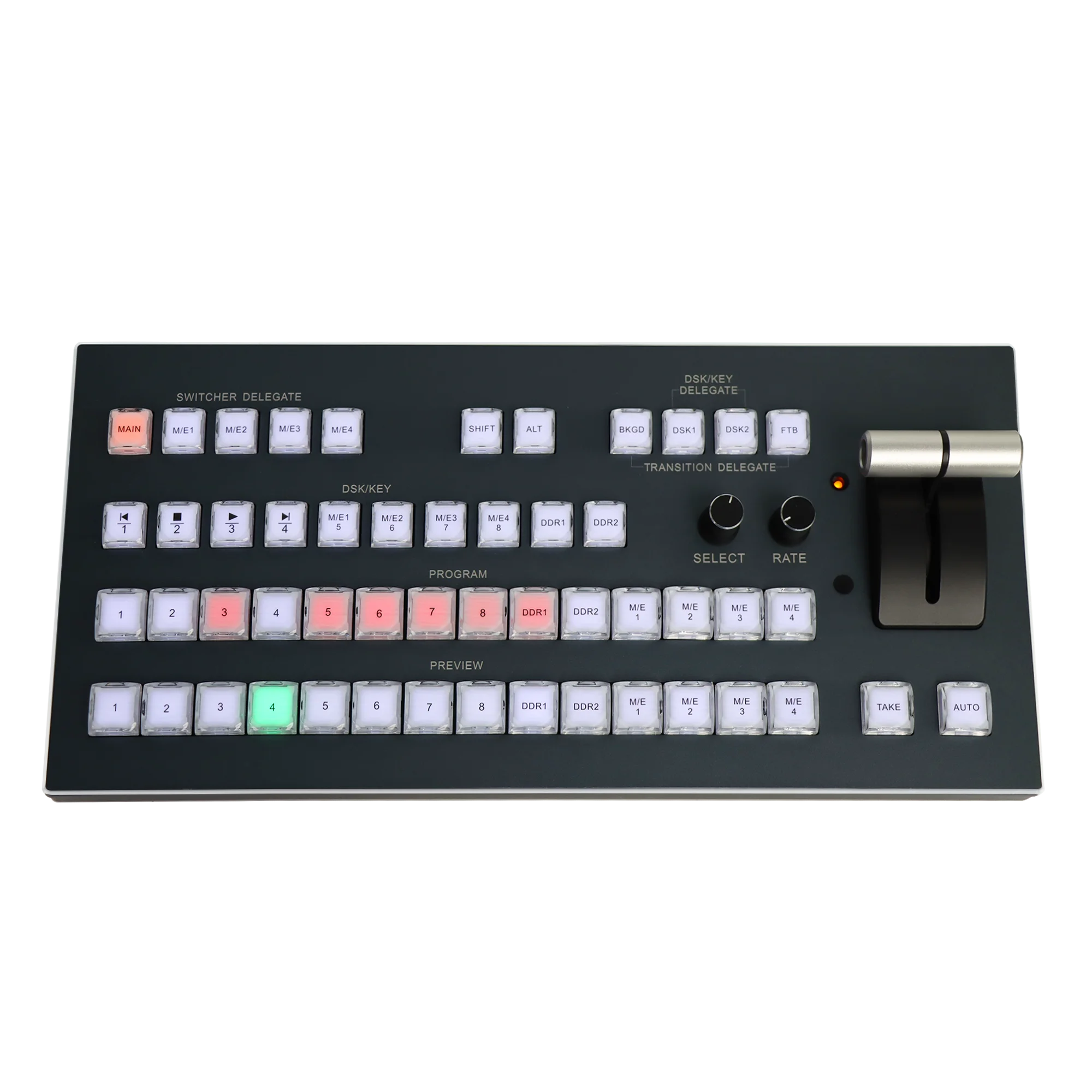 KATO VISION KT-KD50T live stream mixer switcher video switcher broadcast USB2.0 Plug and Play switchboard control panel