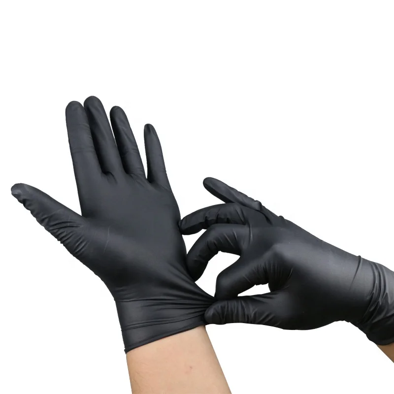 OEM Tattoo/Work Glove Nitrile Glove Disposable Black Gloves