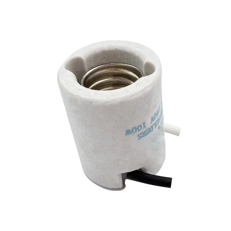 E14 Lamp Holder with Wire Connector Adapter E12 E26 E27 Electric Light Ceramic Socket Lampholder