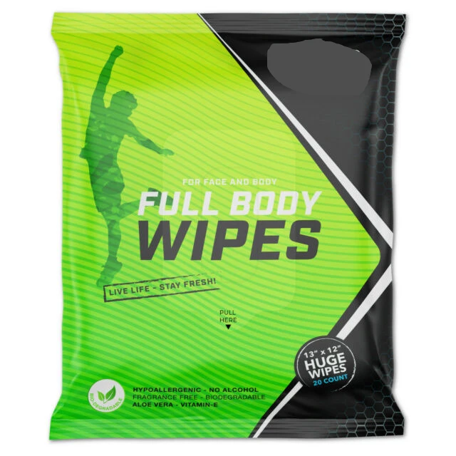 custom body cleaning wipes   disinfecting  body cleansing pads for adult