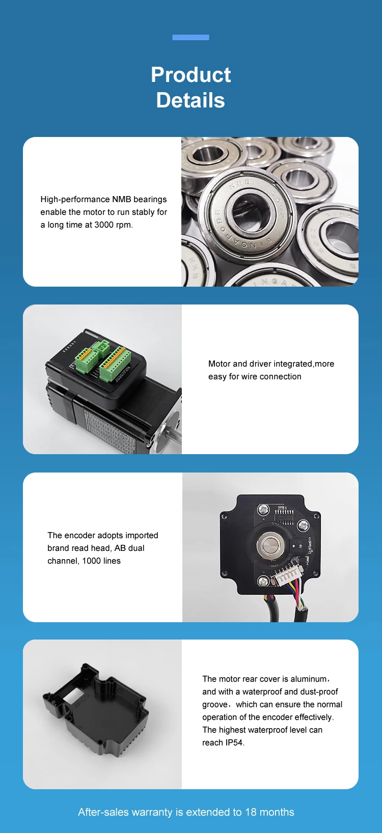 2 N.m nema23 integrated servo motor closed loop high torque nema 23 stepper motor with encoder and driver