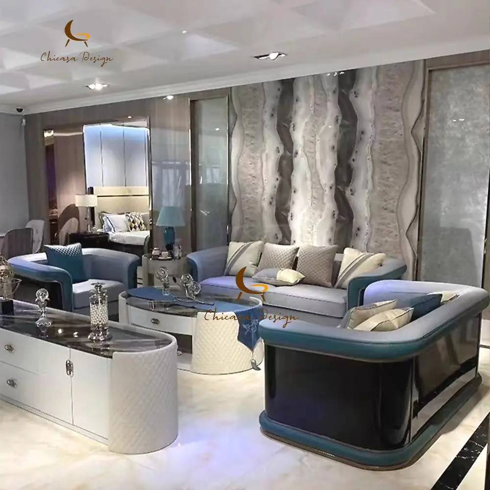 Professional Manufacture Home Furniture The Newest Design Living Room Leather Sofa