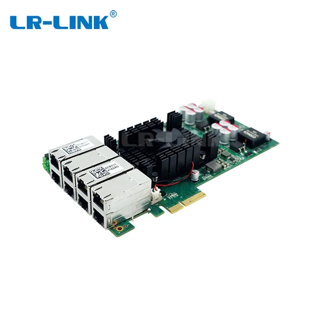 LRLINK PCle x4 восьмипортовый 802.3at PoE + Gigabit рамка видения Grabber карта 8 * RJ45 10/100/1000 Мбит/с сетевые адаптеры база Intel I350