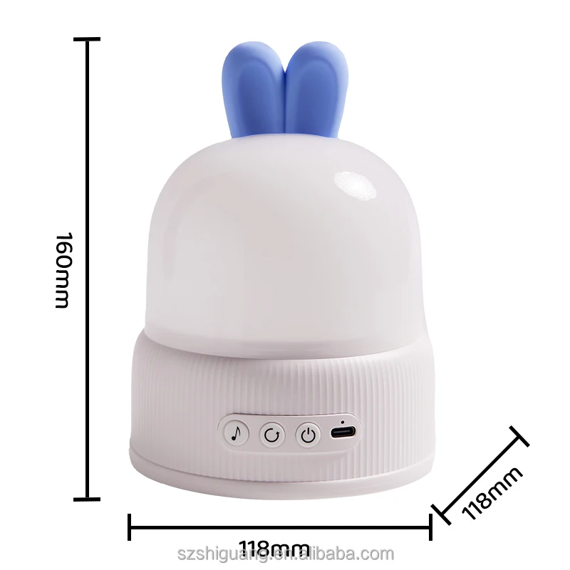 Factory Wholesale Rechargeable Rabbit Projector Night Lights RGB Projector Lamp For Kids Bedroom Bunny Star Projector