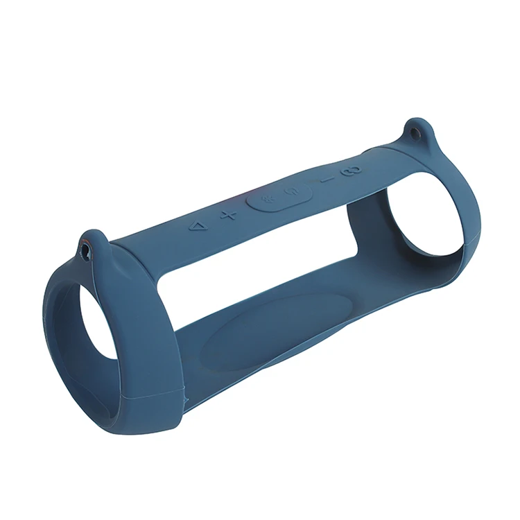 Waterproof Portable Silicone Wireless Speaker Case With Carabiner And Shoulder Strap For Flip 5