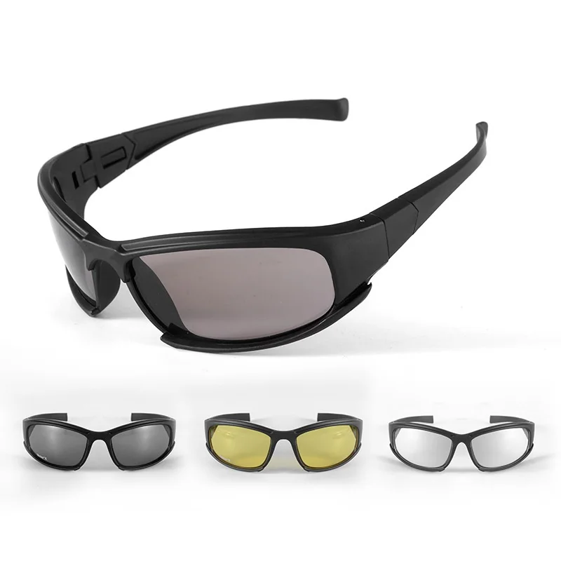 Goggles Riding Glasses Sand CS Shooting Explosion-proof Fan Four Pieces Motorcycle Goggles