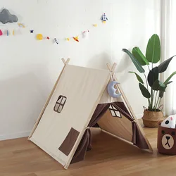 Popular Design Indoor Teepee Tent  Foldable 1/2/3 Year Baby Grow Tent  for Boy or Girl Kids