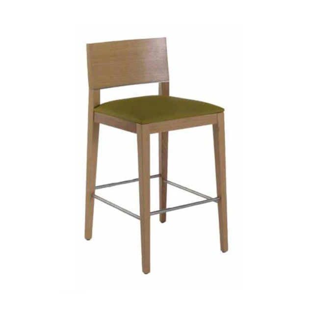 Cafe Furniture New Design Stainless Steel Light Type Fabric Bar High Stool Chair BC-113