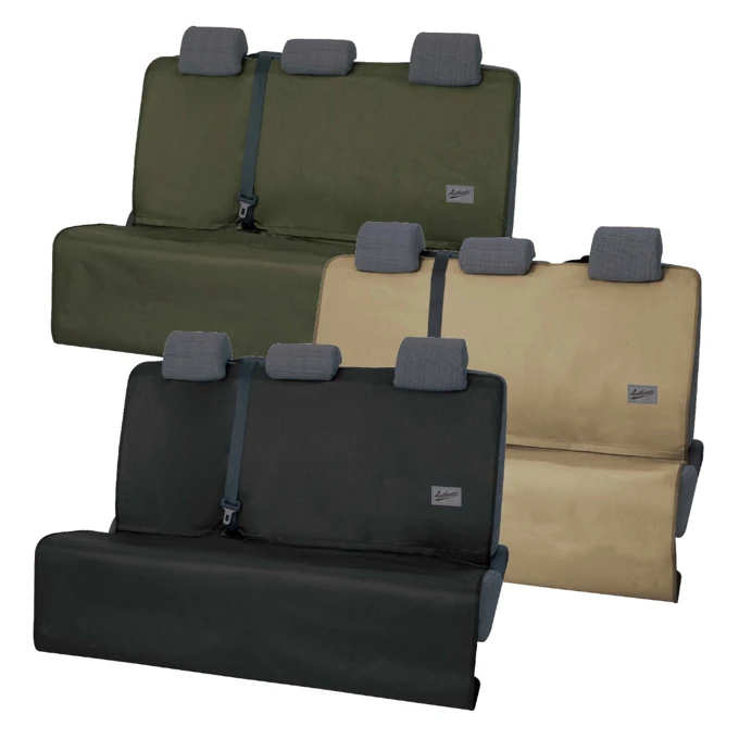 Finetex double-sided zipper quilted car outback custom seat covers for both rear seats and trunk room