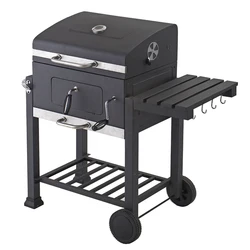 Hot Selling Trolley BBQ Grill Outdoor Charcoal BBQ Table Movable Barbecue Grill