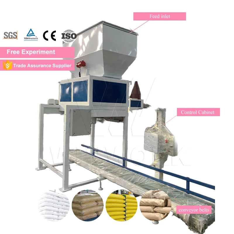 WINWORK Automatic 5-50kg Rice Grain Pellets Organic Fertilizer Bag Packing Machine