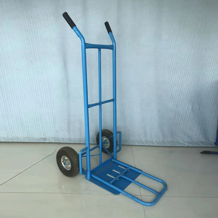 Wholesale Folding Warehouse Hand Trolley Truck Hand Trolley with 2 Wheel