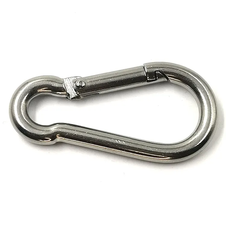 Stainless Steel 304/316/Iron Spring Snap Hook Plain Finish Heavy Industry Lifting Hooks for Hanger Use Carabiner