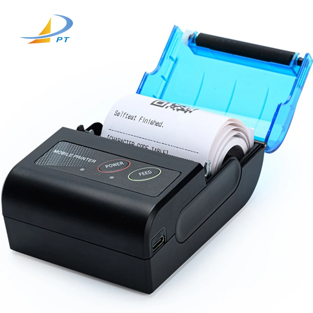 Black And White Style and Stock Products Status mobile thermal printer for text, barcode and graphic printing BT-II