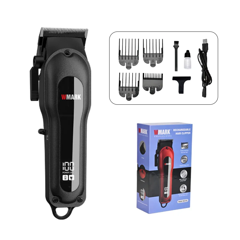 WMARK NG-122 RTS New Barber All-Metal Design High Quality LED Display Electric Hair Clipper