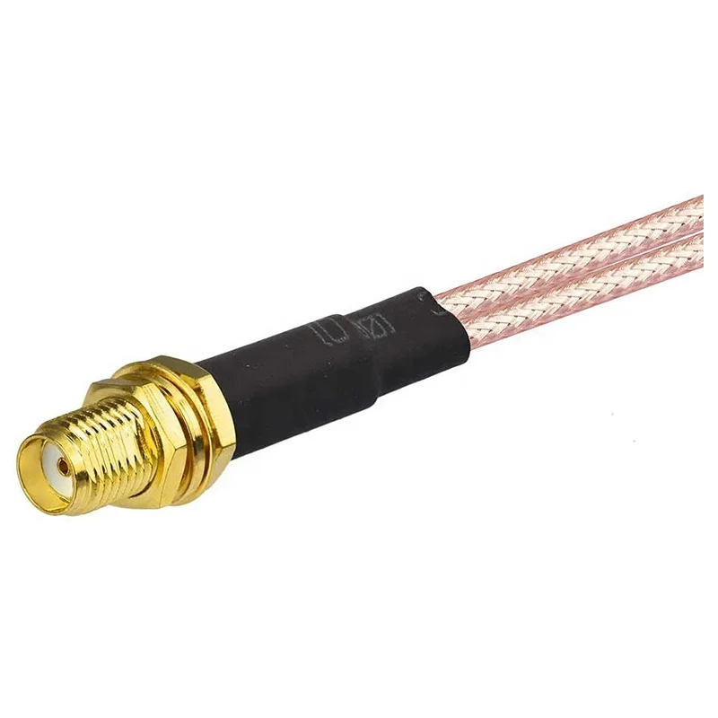 SMA Female Bulkhead Mount to Dual SMA Male Connector Coaxial Cable with RG316 15cm for 4G LTE,Wireless Router