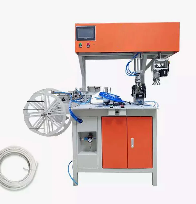 Fast Delivery Full Automatic Pu Hose Measure Cutting Coil Winding And Tying Machine