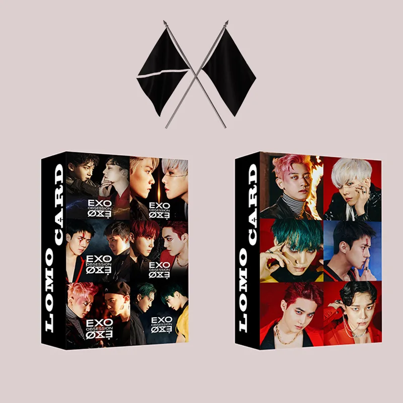 Kpop двойной EXO Seventeen Ateez Stray Kids Astro TXT NCT красные бархатные ломо-карты Подарочная карта