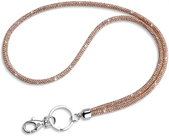 2024 Universal Phone Lanyard crossbody string Shiny Crystal Diamond Bling Rhinestone lanyard keychain