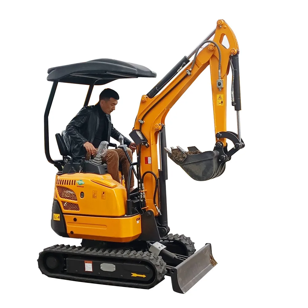 Good Quality 2t Mini Track Excavator Diesel Engine Micro Crawler Excavators with Cab for Sale