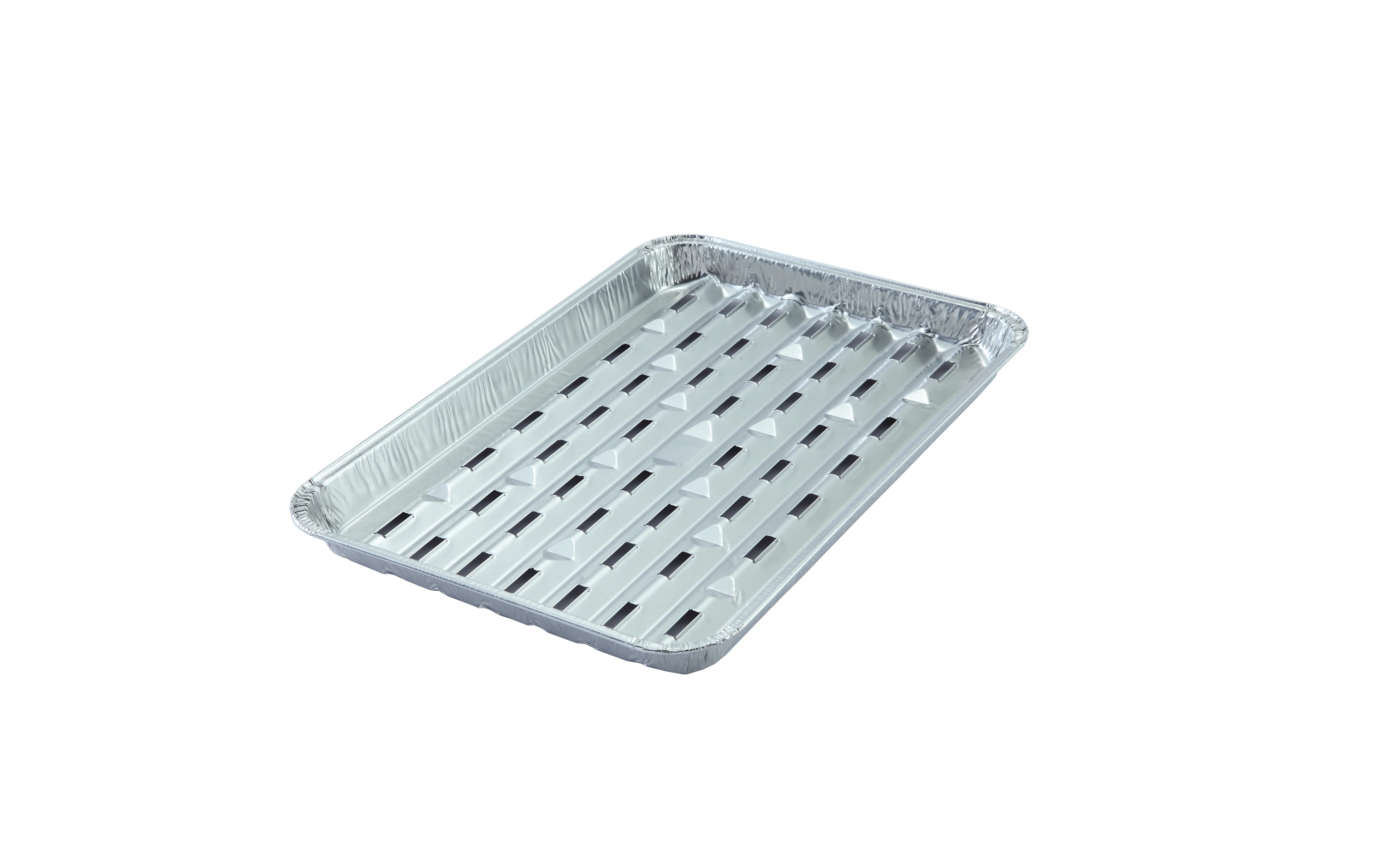 perforated disposable aluminium foil bbq grill tray
