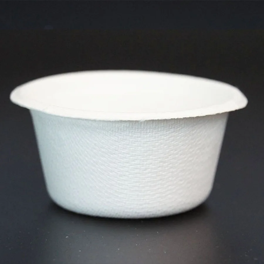 2oz sugarcane bagasse sauce cups with lid