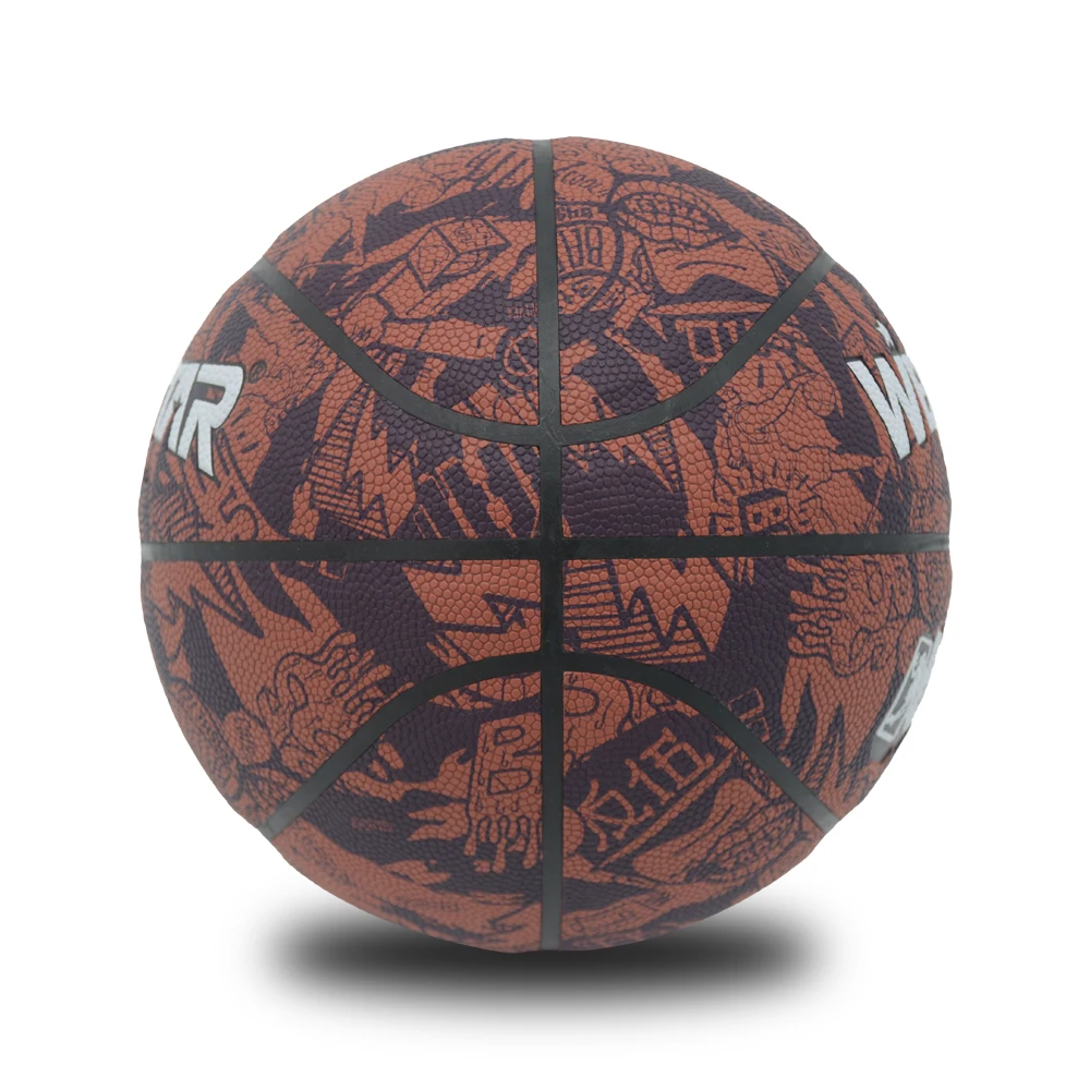 Best selling Custom basketball Soft Hygroscopic PU leather basketball Official Size 7 training Laminated basketball