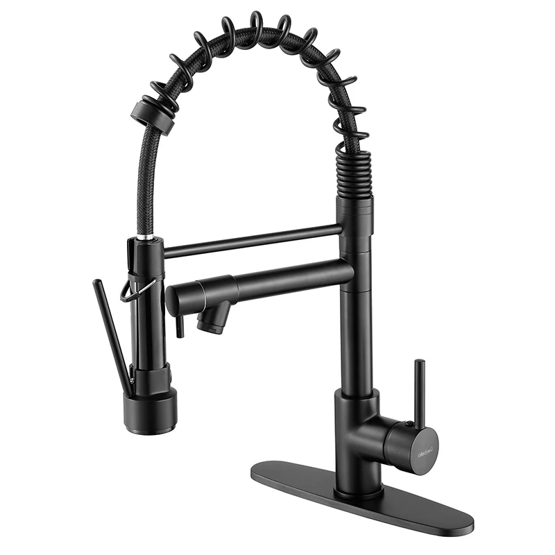 2024 New product Kitchen Faucet Brass Water Tap Modern Kitchen Taps  Pull Out Sprayer Kitchen Mixer Sink Faucets