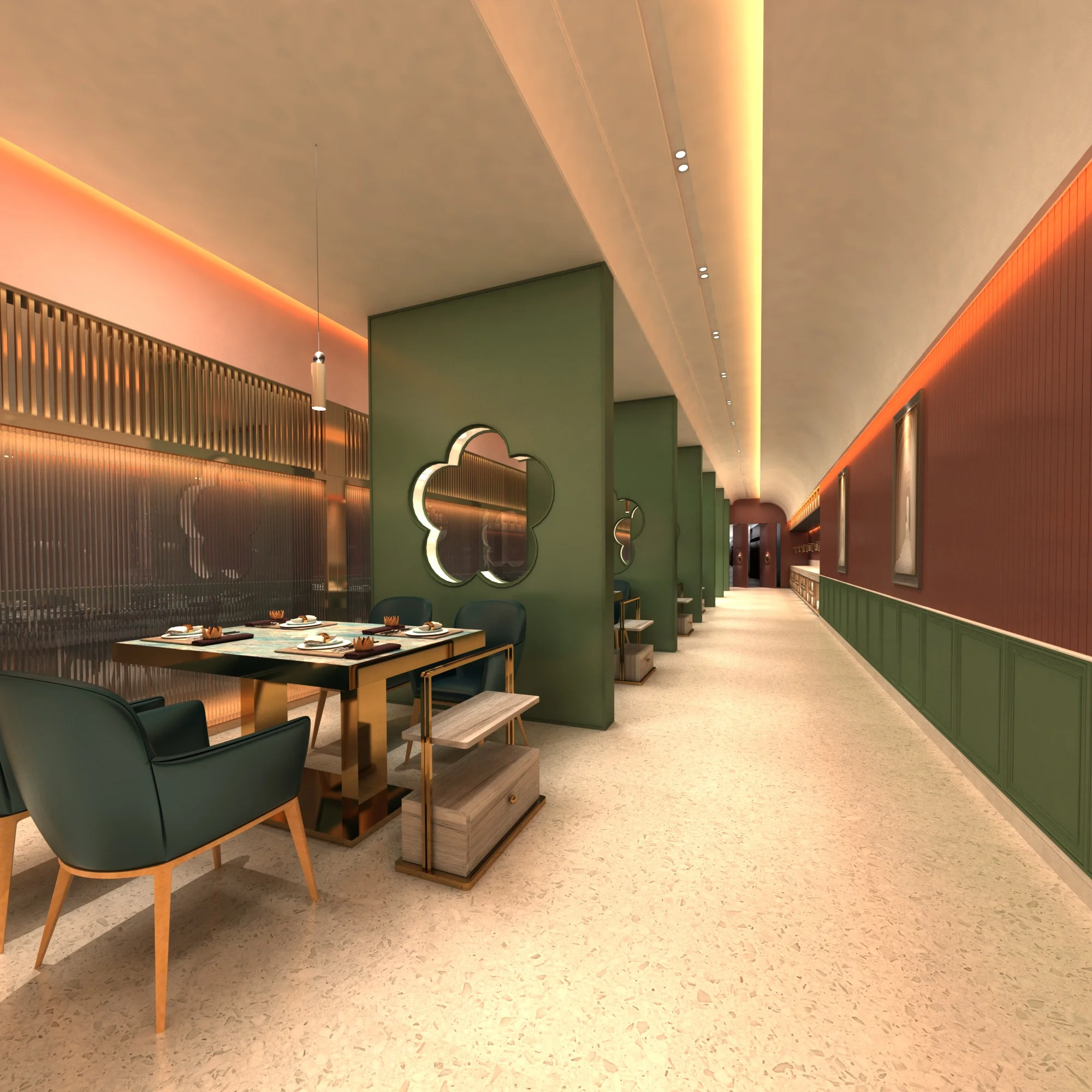 AOPA Коммерческие алюминиевые золотые металлические базовые квадратные стеклянные столовые наборы горячий горшок барбекю Ресторан